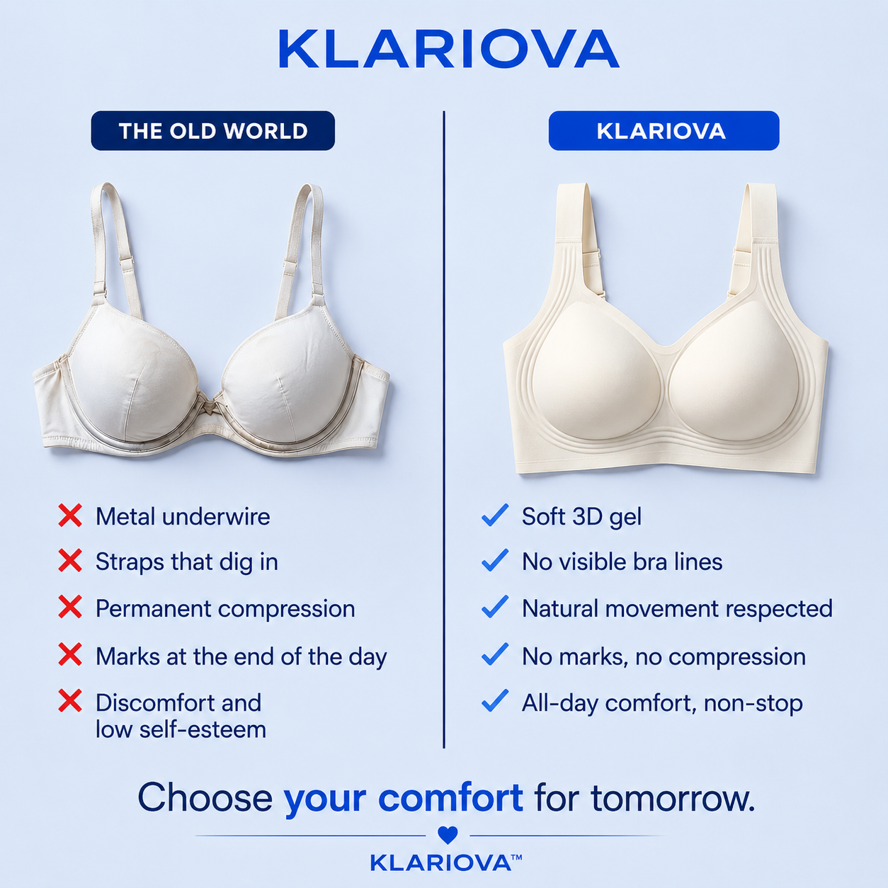 The Klariova™ 3D Gel Lift Bra