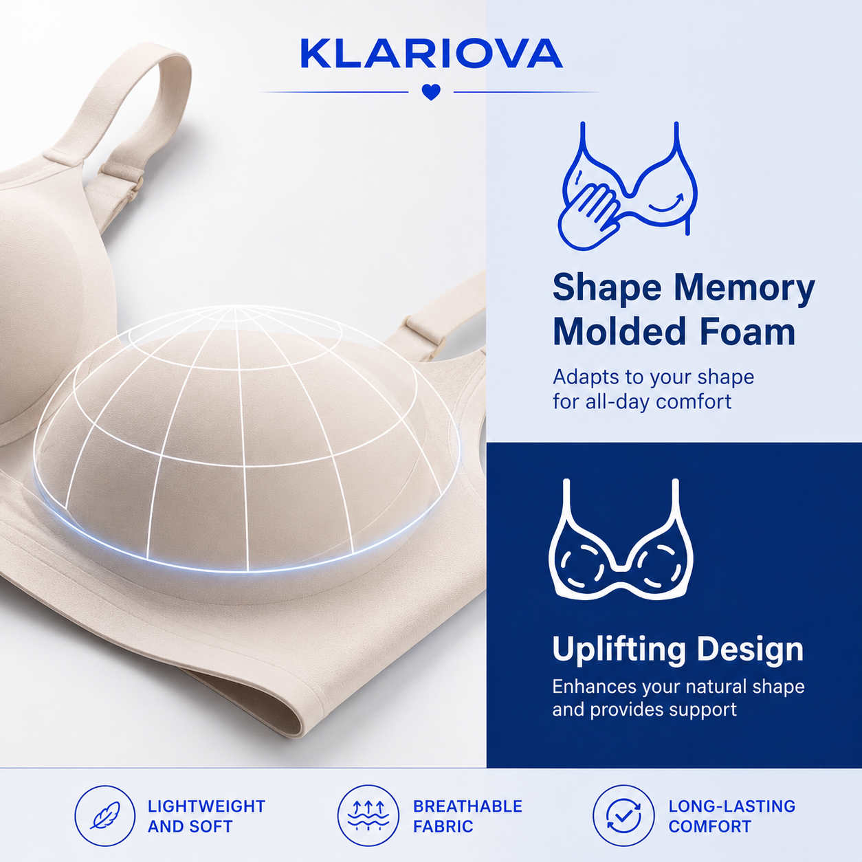 The Klariova™ 3D Gel Lift Bra