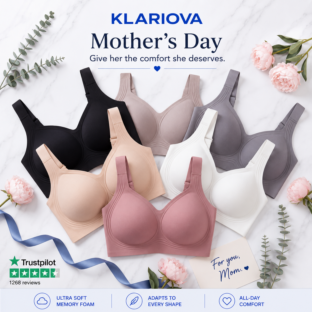 The Klariova™ 3D Gel Lift Bra