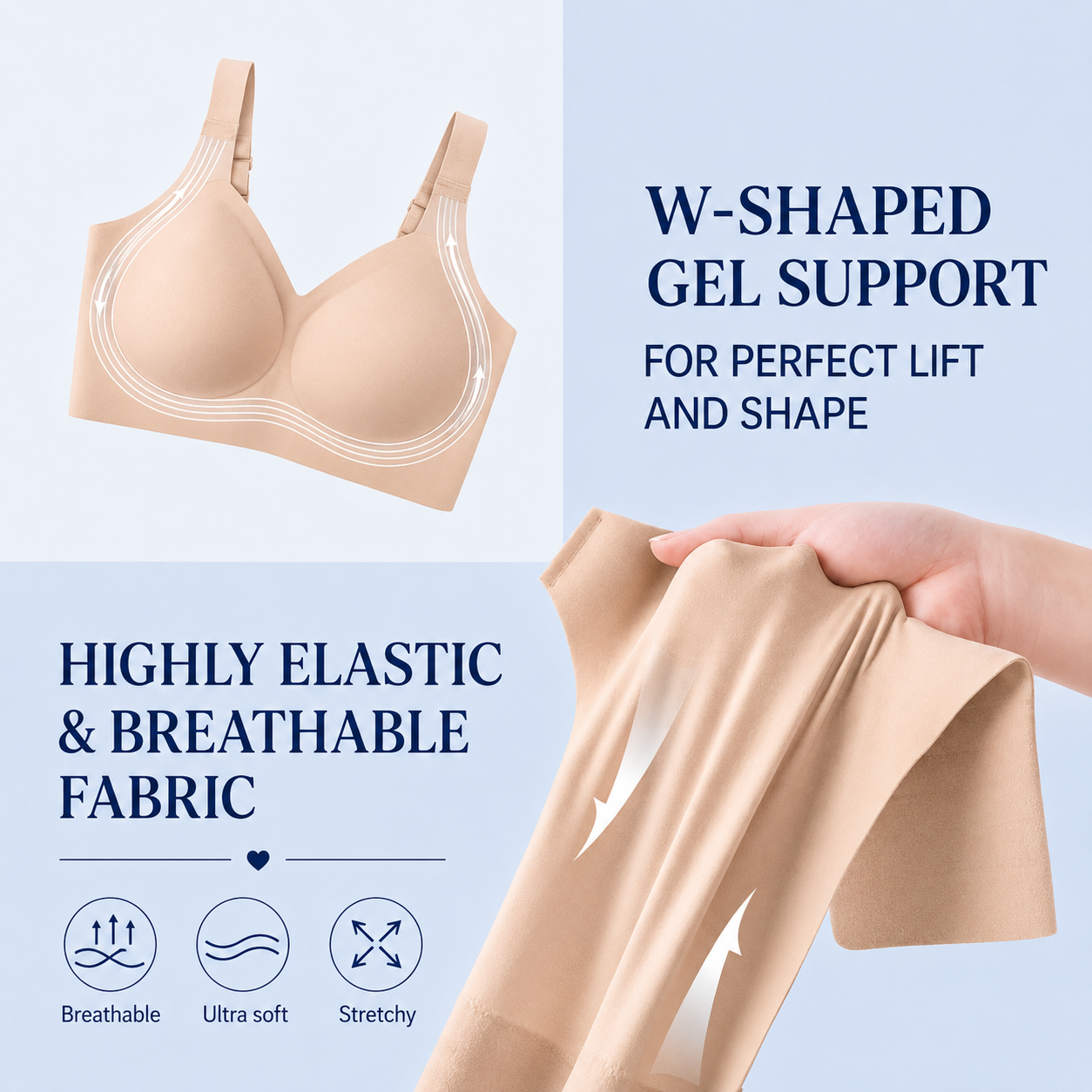 The Klariova™ 3D Gel Lift Bra