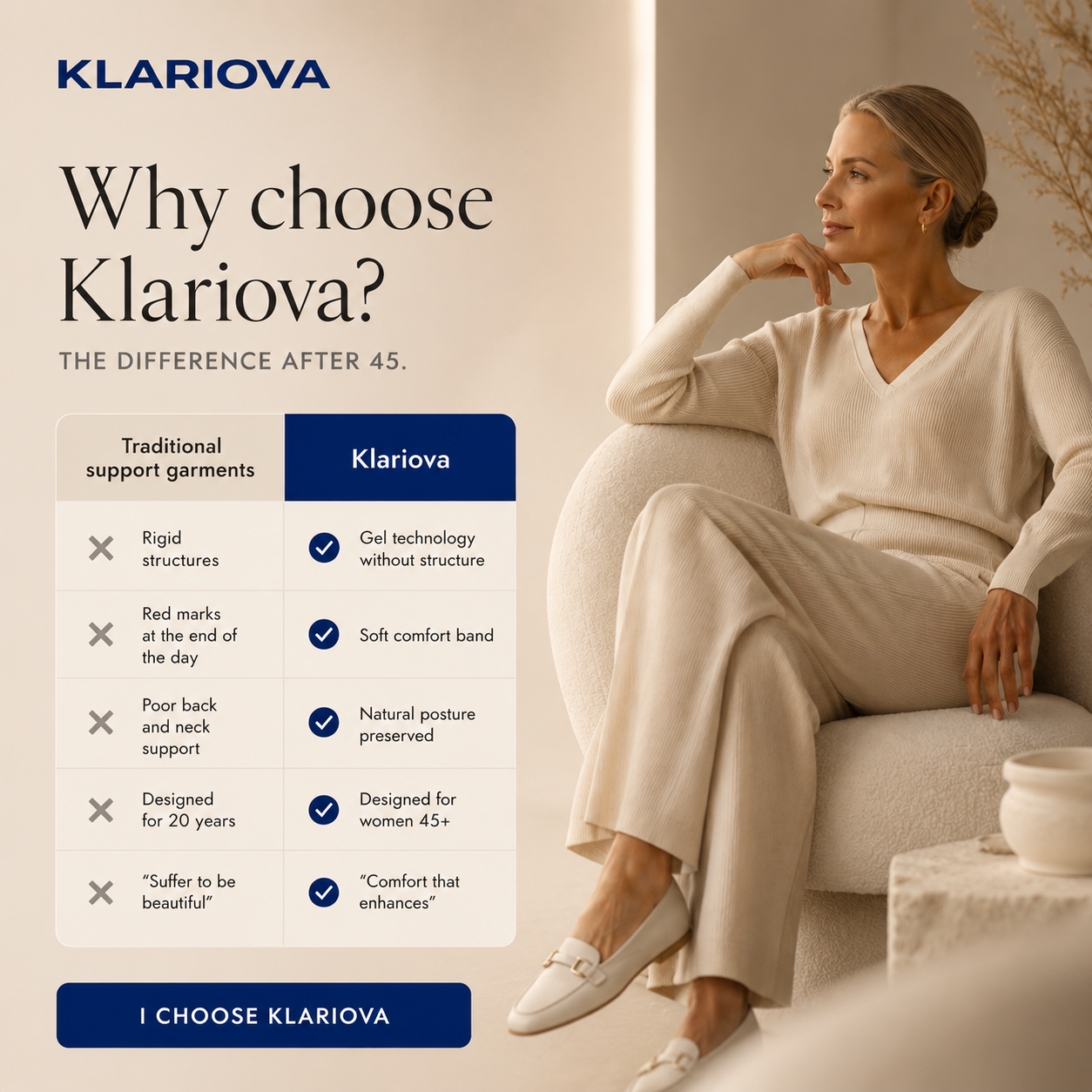 The Klariova™ 3D Gel Lift Bra